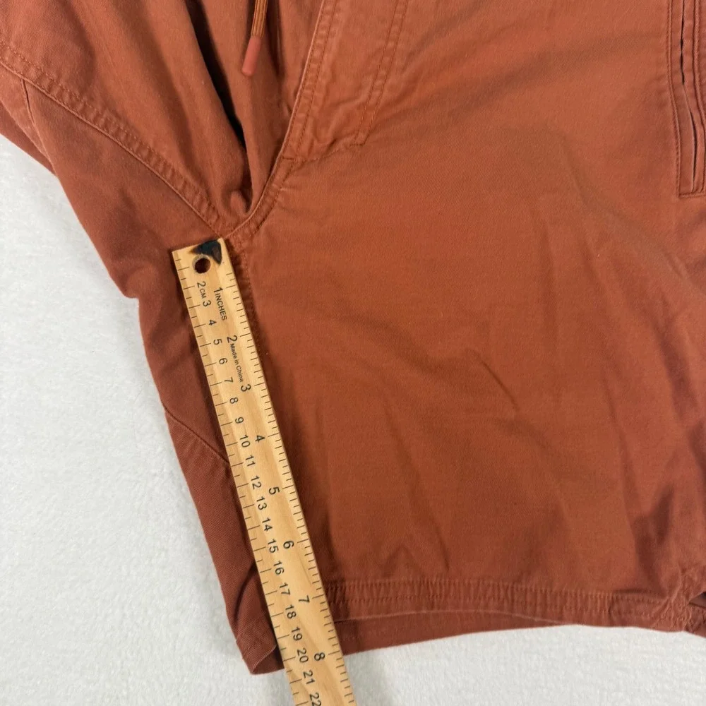 Roark Layover Traveler Shorts Mens 30 Rust Orange Cotton Gorpcore Utility Travel
